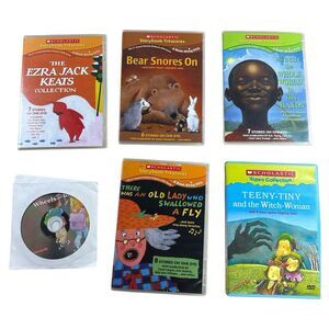 Lot 6 DVDs Scholastic Storybook Treasures Video 32 Kids Stories